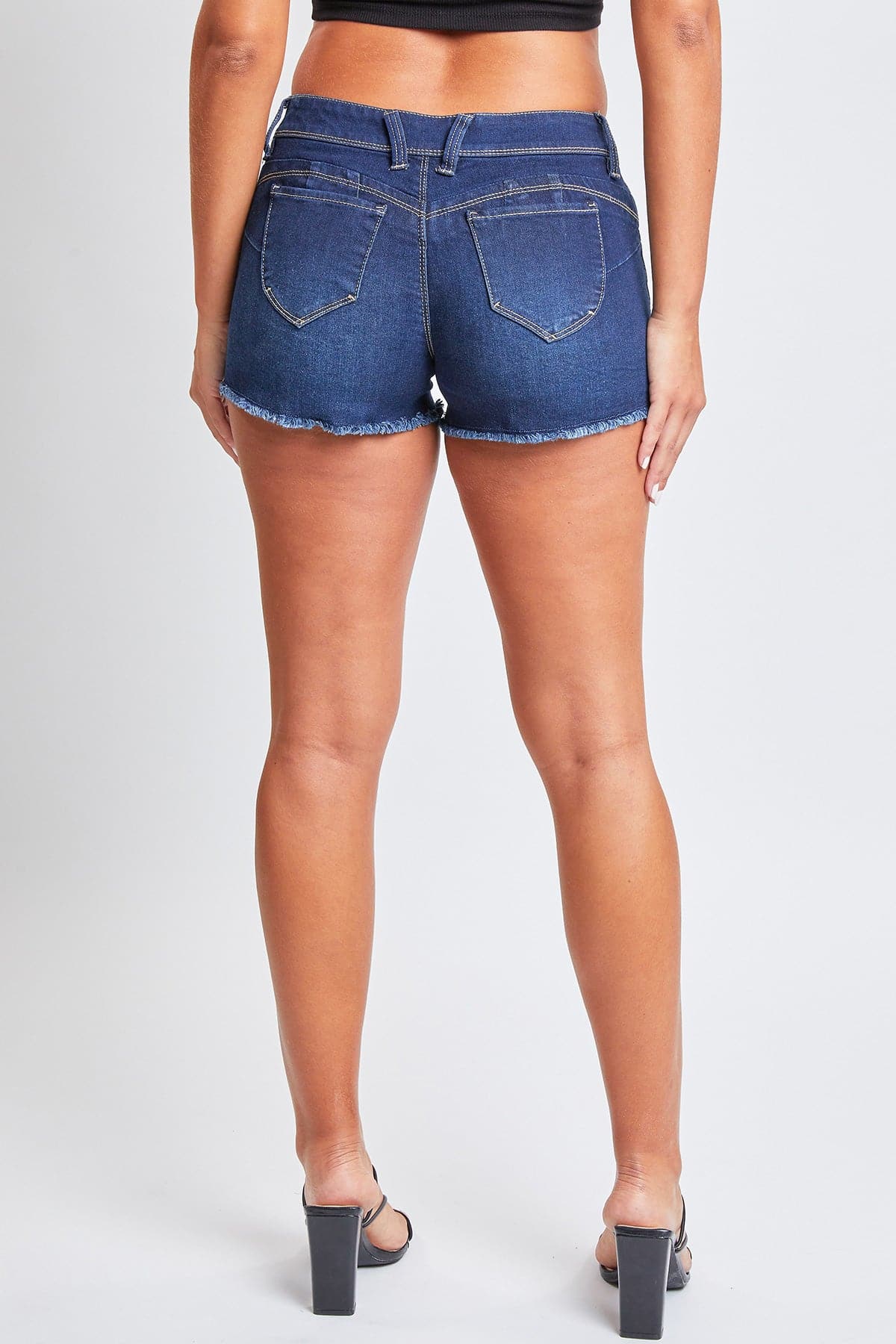 Women's Low Rise WannaBettaButt Frayed Shorts