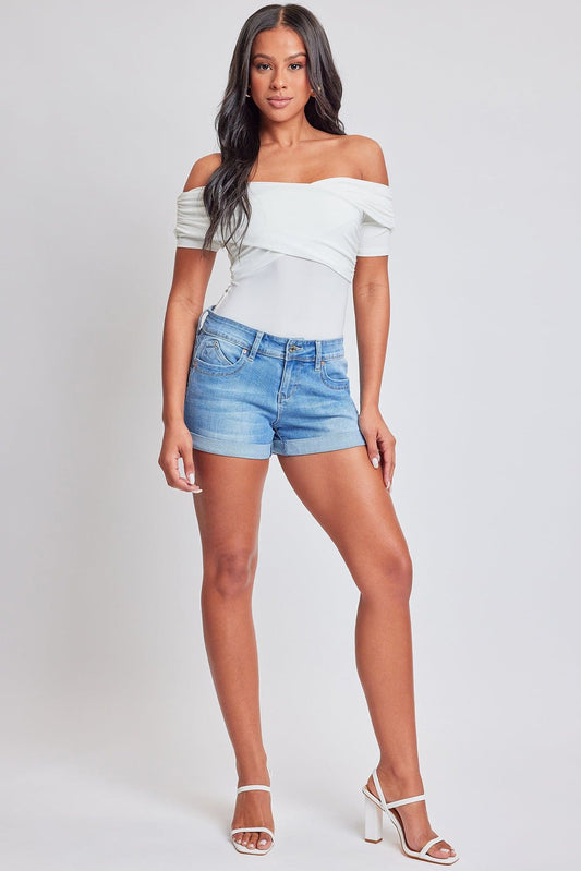 Women's WannaBettaButt Cuffed Denim Cuffed Shorts