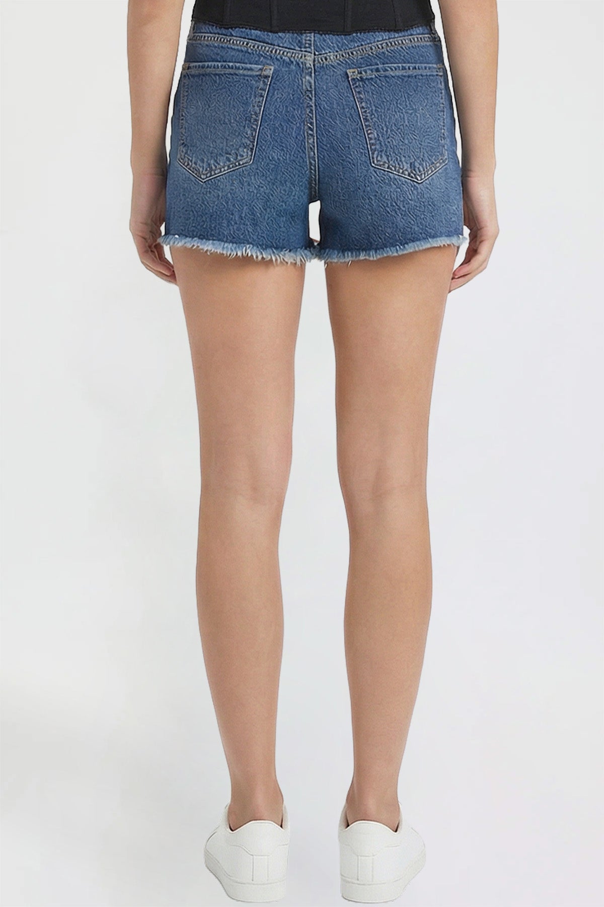 Women's Luxe Fray Hem Shorts