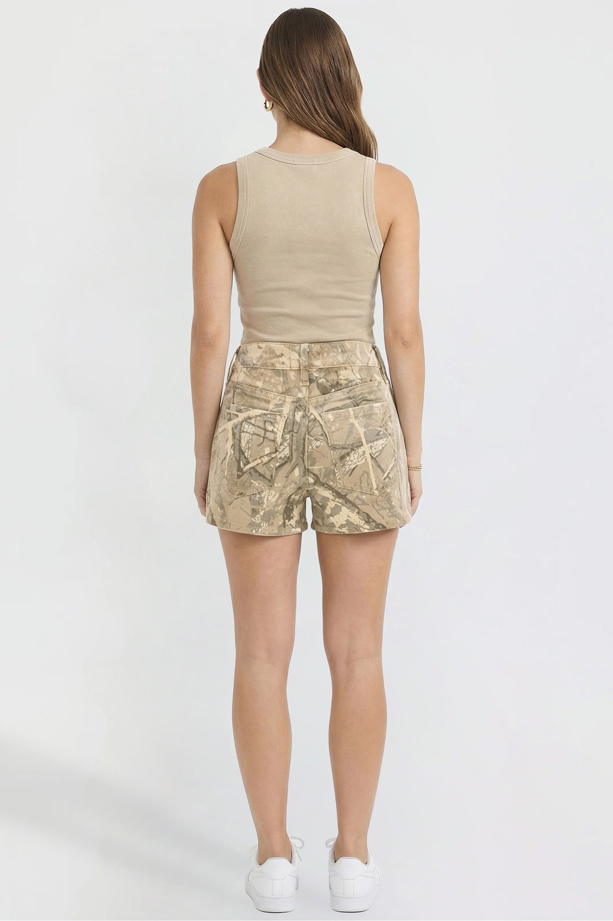 Women's Printed Denim Shorts