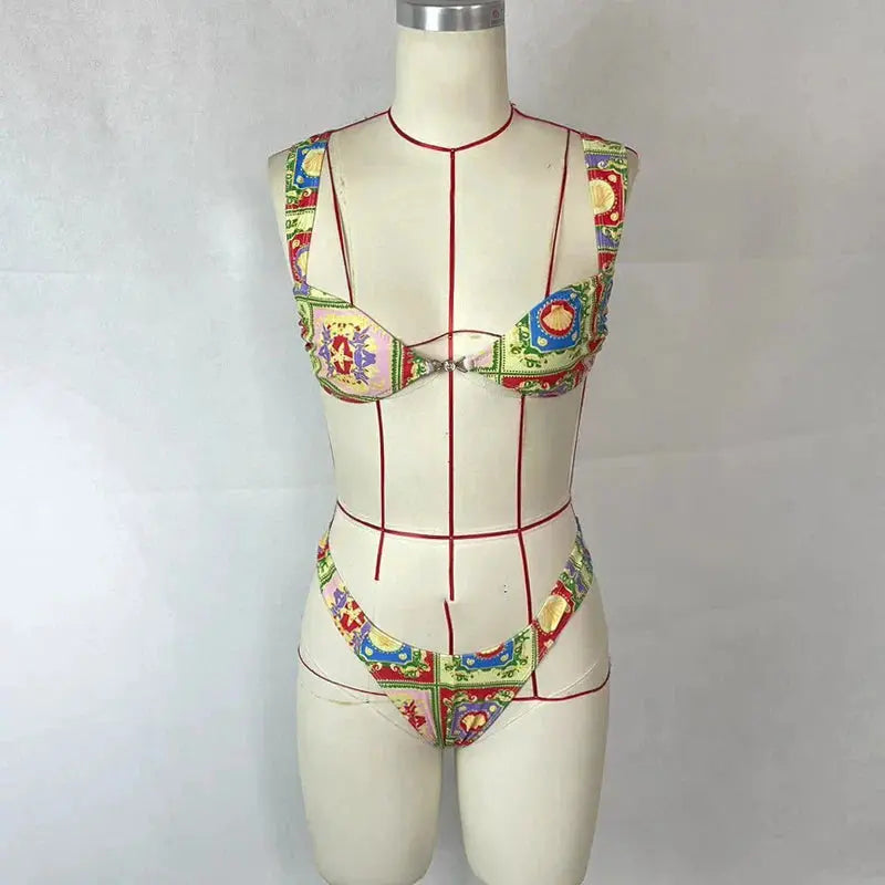 Sexikinis Swim Lala Bae Two Piece Women's Beach Swimsuit Trendy & Premium