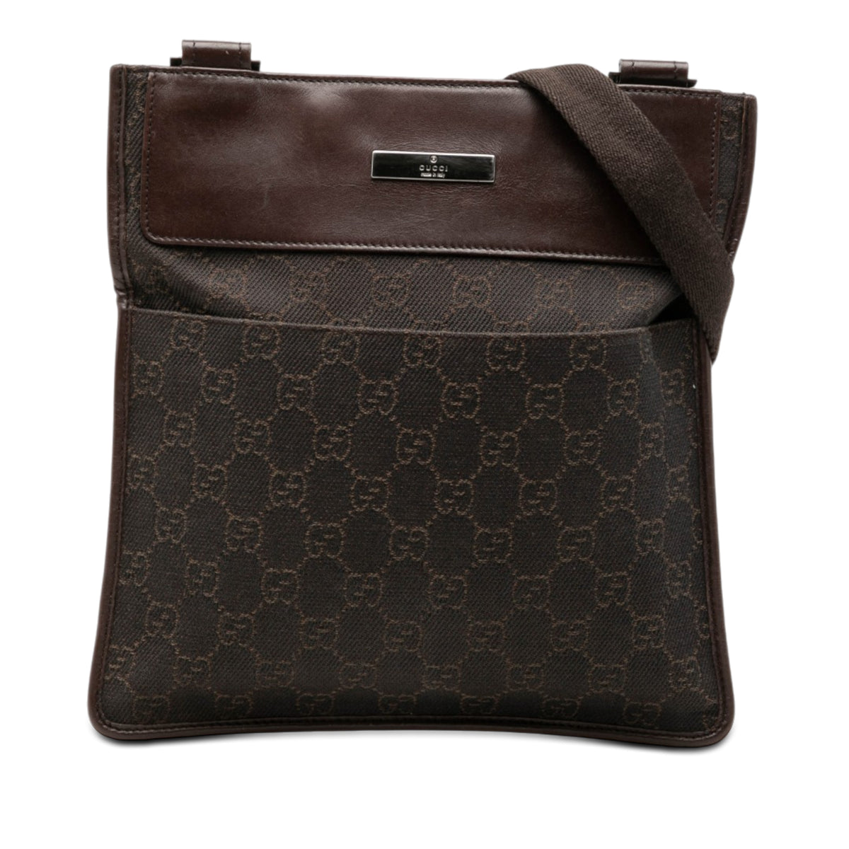 Crossbody Bag GG Denim Brown (Pre-Owned)