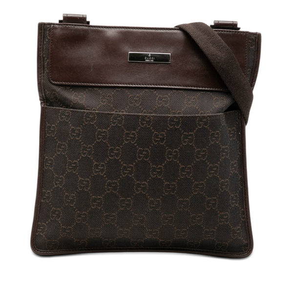 Crossbody Bag GG Denim Brown (Pre-Owned)