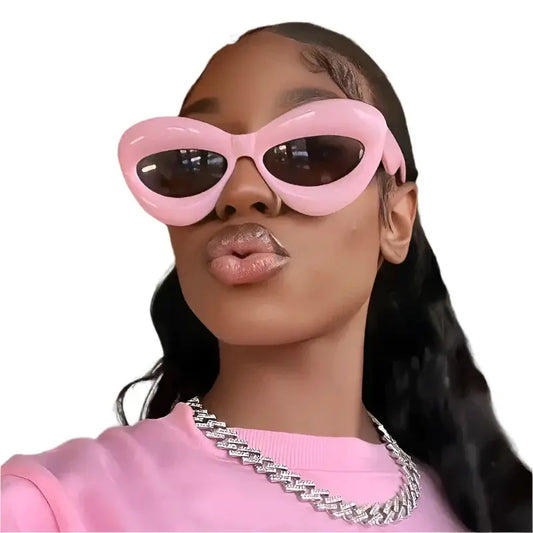 Sunglasses - UV Protection - Plush Cat Eye Fashion Shades