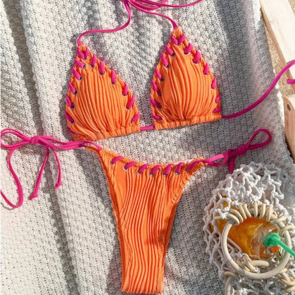 Sexikinis Swim Two-Piece Swimsuit Women's Beachwear Set + Stylish & Premium