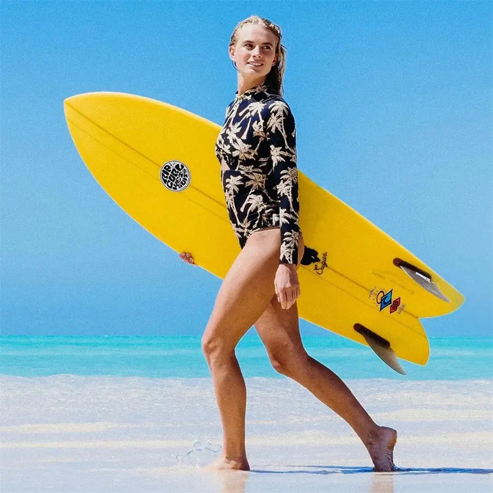 Sexikinis Swim One Piece Women's Long Sleeve Swimsuit Beach & Pool Coverage Quick Dry