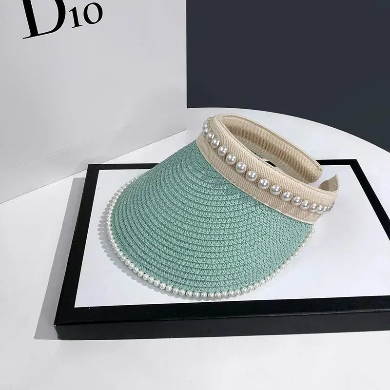 Sexikinis Swim Pearl Sun Visor Women's Beach Hat Stylish Sun Protection