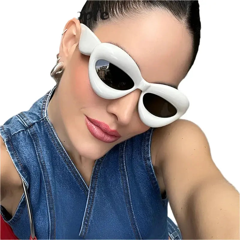 Sunglasses - UV Protection - Plush Cat Eye Fashion Shades