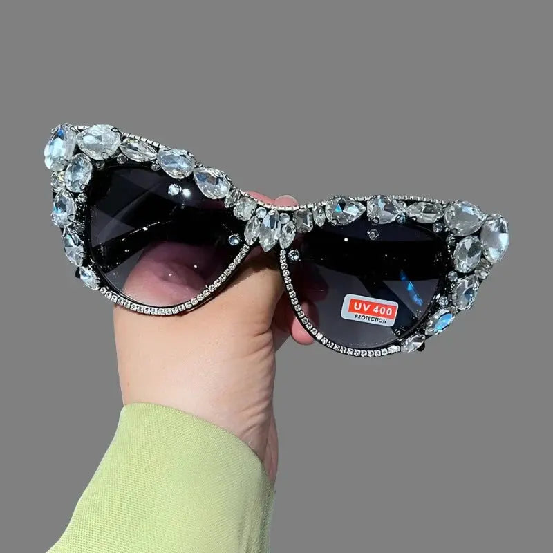 Sunglasses - Bejeweled - Cat Eye Fashion Statement