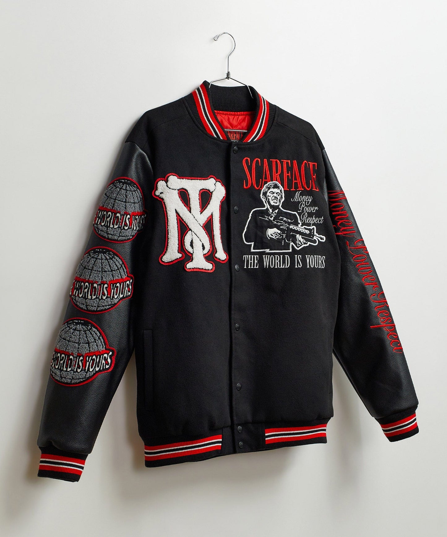 Scarface The World Varsity Jacket - Black