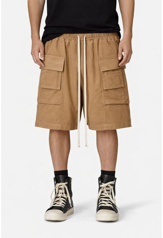 DESERT DROP-CROTCH CARGO SHORTS
