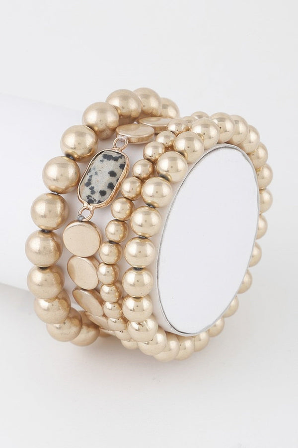 SOHO Stone Pendant Beaded Bracelet - New Collection PARIS LE MARAIS - BYMANYC ® New York