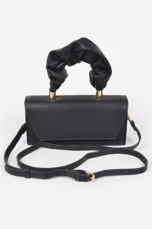 SOHO Wrinkled Handle Flap Clutch - New Collection Los Angeles - BYMANYC ® New York