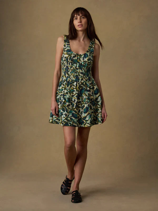 Faherty Montecito Linen Mini Dress