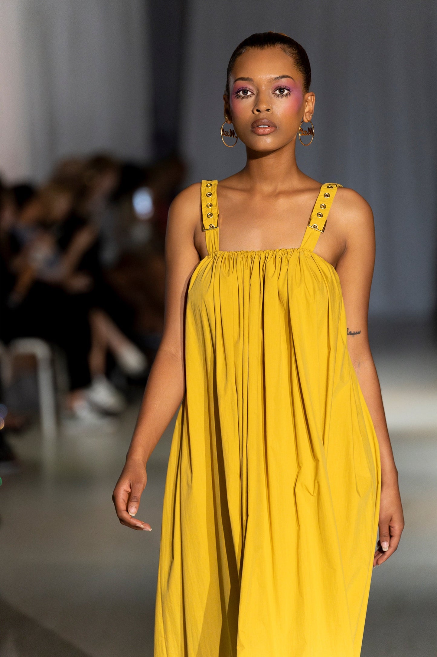 Paola Mustard Bohemian Maxi Dress