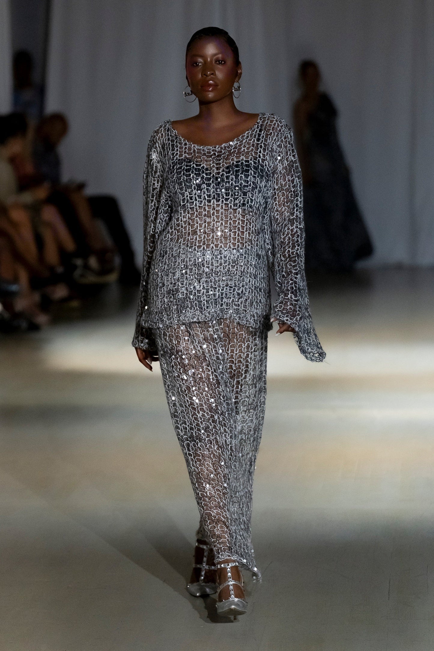 Naomi Sequin Two-Piece Skirt Set