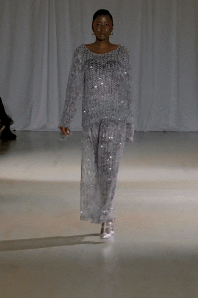 Naomi Sequin Two-Piece Skirt Set