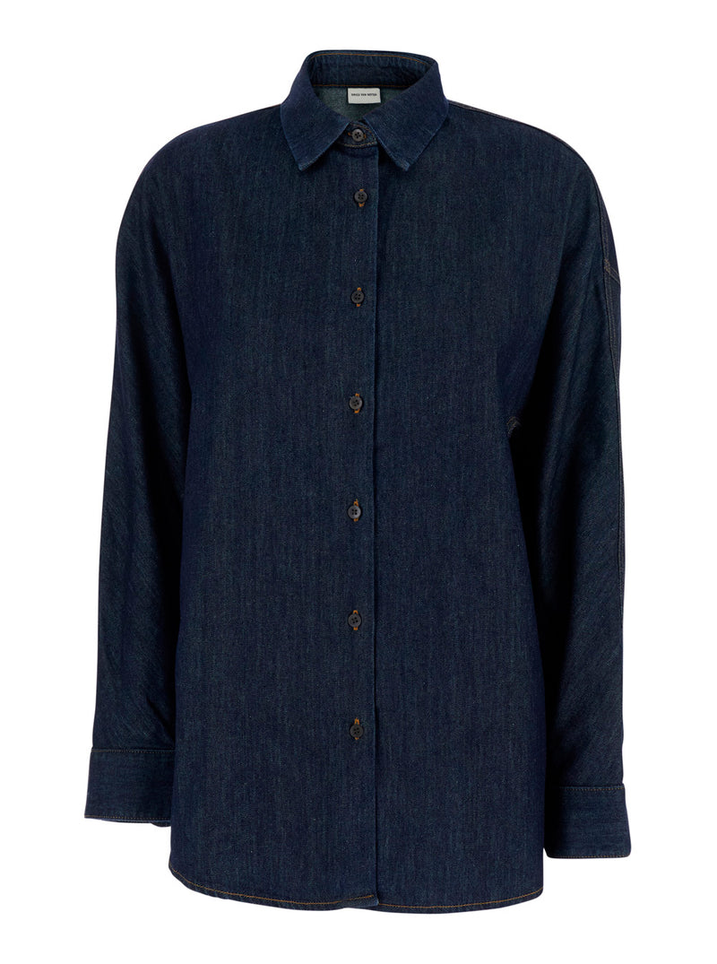 Dries Van Noten Shirt Casio Blue Denim