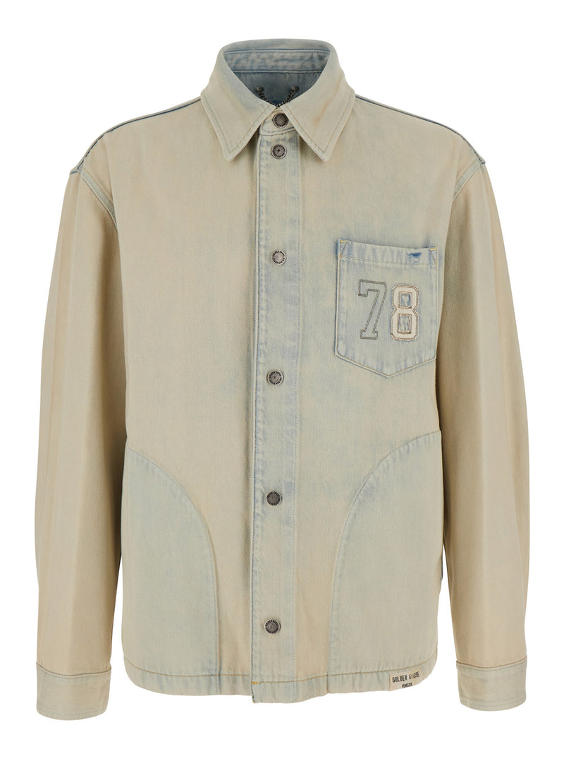 Golden Goose Jacket Light Blue Denim