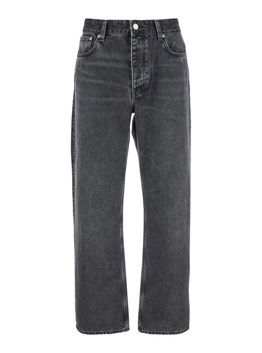 Organic Cotton Jeans in Washed Black