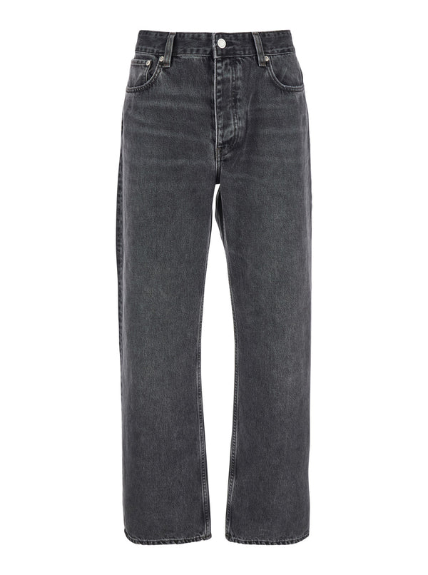 Organic Cotton Jeans in Washed Black