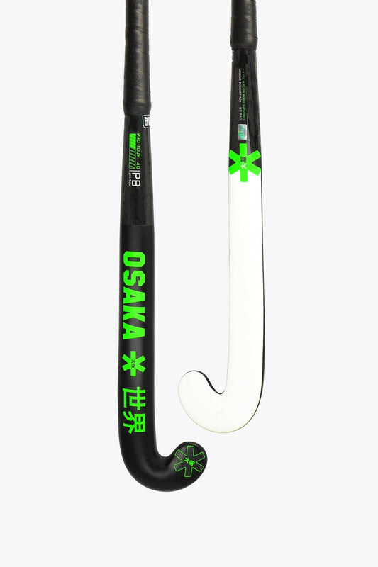 Osaka Field Hockey Stick Pro Tour 40 - Pro Bow - LTD Edition White | Iconic Black