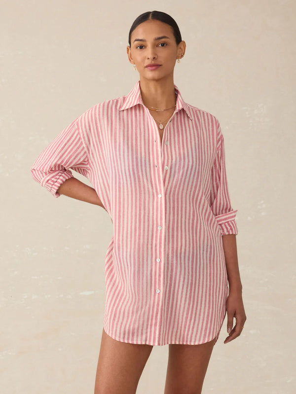 Faherty Haze Shirtdress Coverup