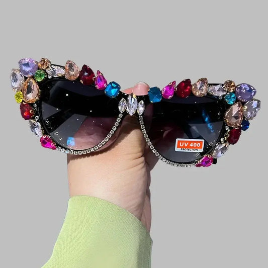 Sunglasses - Bejeweled - Cat Eye Fashion Statement