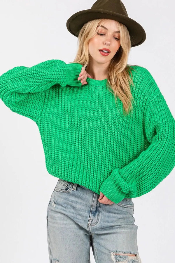Trendsi Sage+Fig Women's Cozy Sweater Everyday Style Pullover Soft Knit
