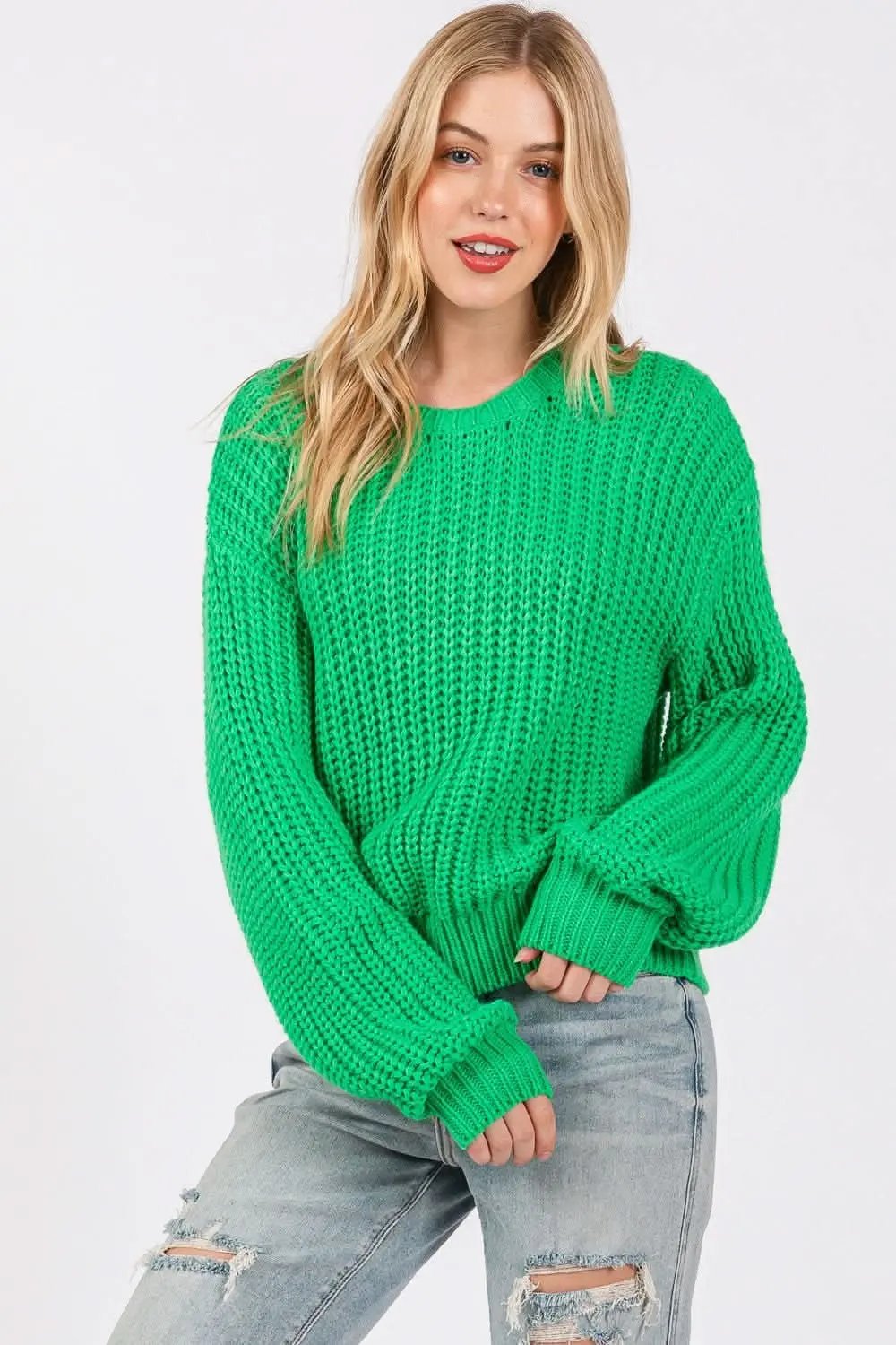 Trendsi Sage+Fig Women's Cozy Sweater Everyday Style Pullover Soft Knit