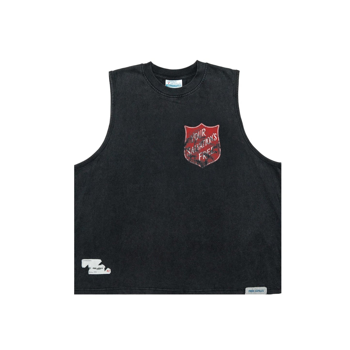 Salvation Cut-Off Tee - Black