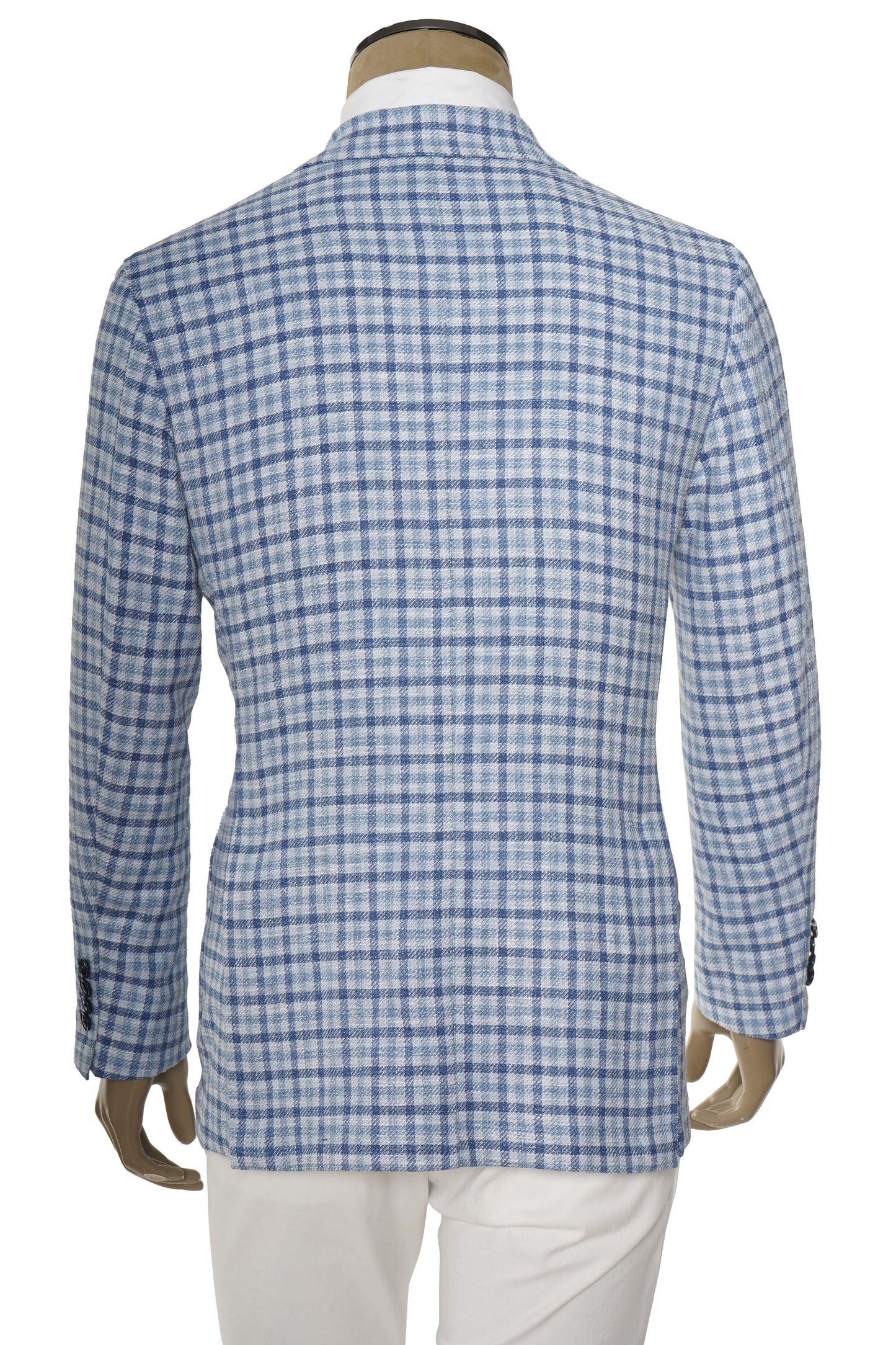 Sartorio Gingham Wool-Silk Sport Jacket