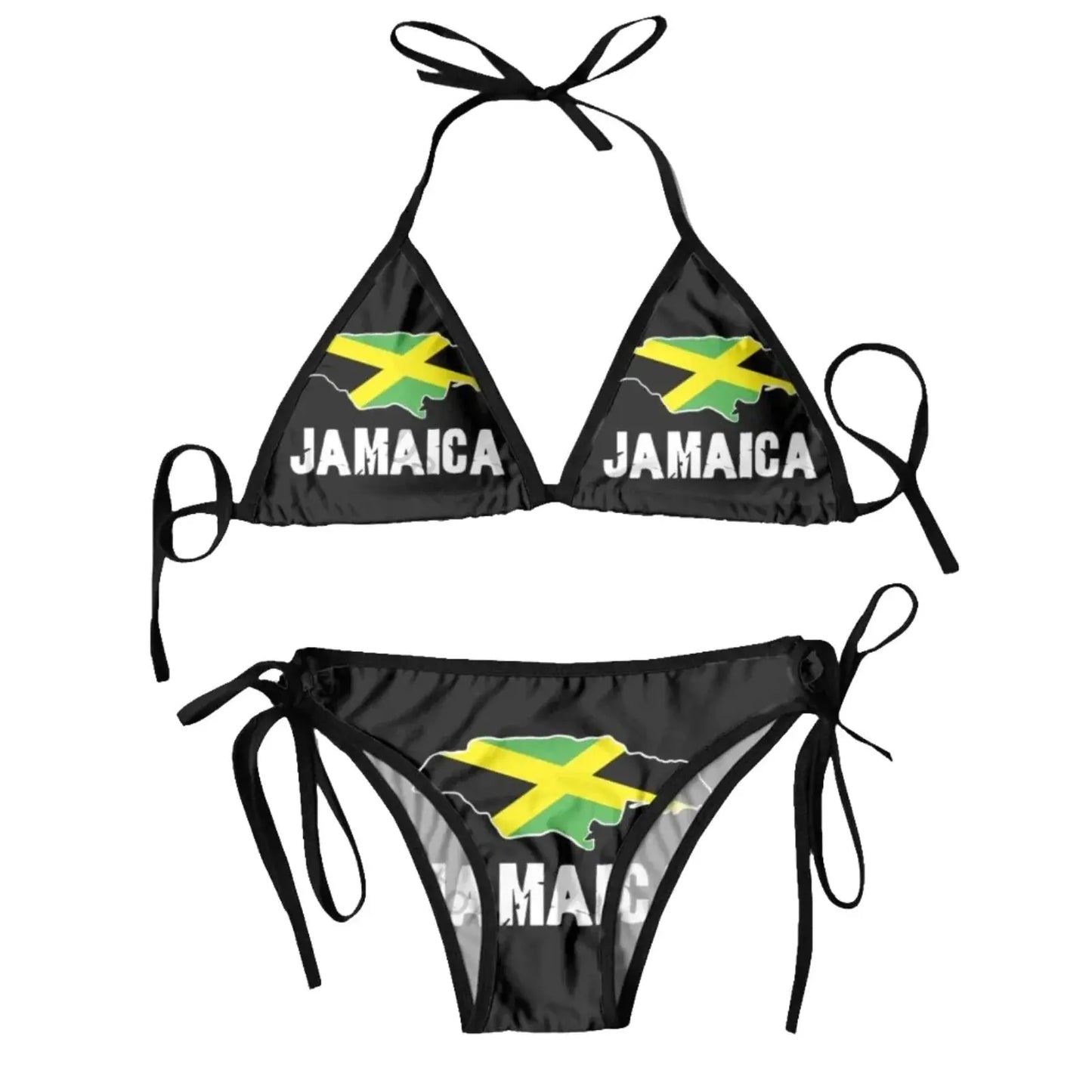 Sexikinis Swim Jamaican Flag Women's Two-Piece Swimsuit - Vacation Ready, Premium Quality