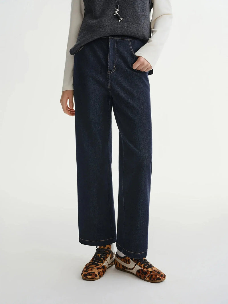 Loran Plus-Size High-Rise Straight-Leg Jeans
