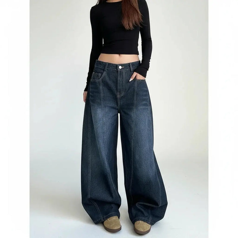 Loran Wide-Leg Jeans in Blue