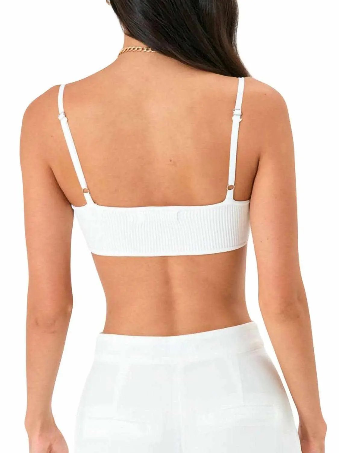 Trendsi Scoop neck comfort bra - adjustable straps