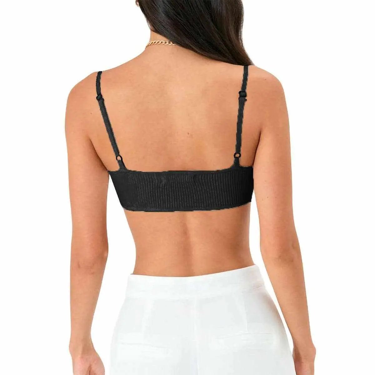 Trendsi Scoop neck comfort bra - adjustable straps