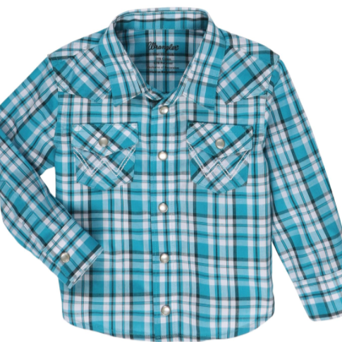 Teal Plaid | Wrangler Infant