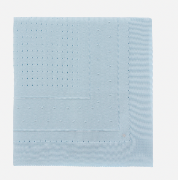 Patachou - Baby Blue Tricot Blanket