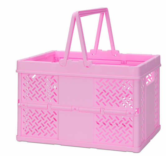 ISCREAM - Large Pink Foldable Storage Crate