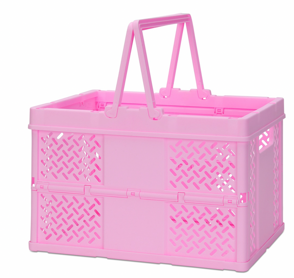 ISCREAM - Large Pink Foldable Storage Crate