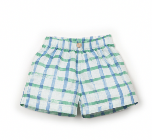 Play Up - Baby Printed Woven Shorts, Blue