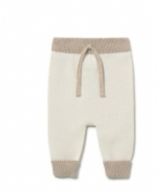 LI + ME - Knit Trousers, Cream Toasted