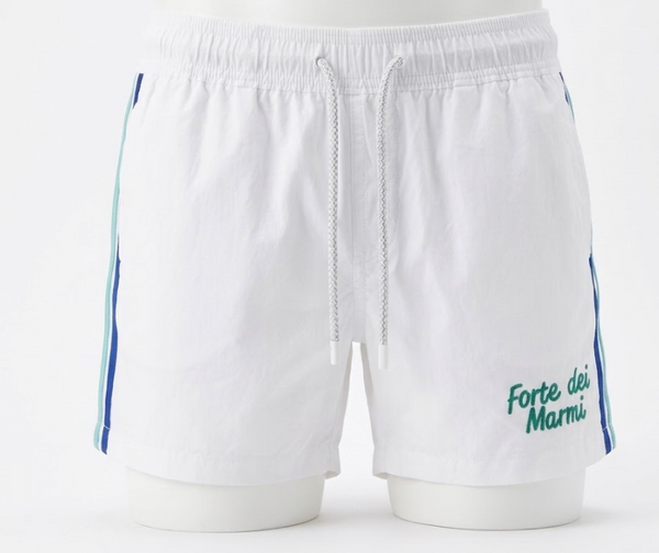 Pier St Barths - Men’s White Forte Swim Shorts