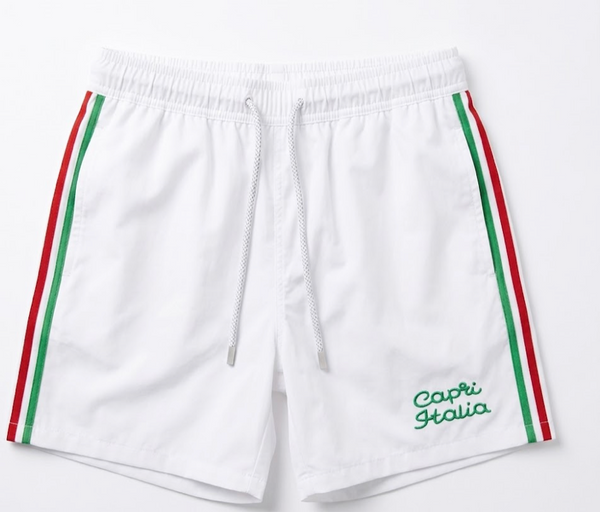 Pier St Barths - Men’s White Capri Bathing Suits