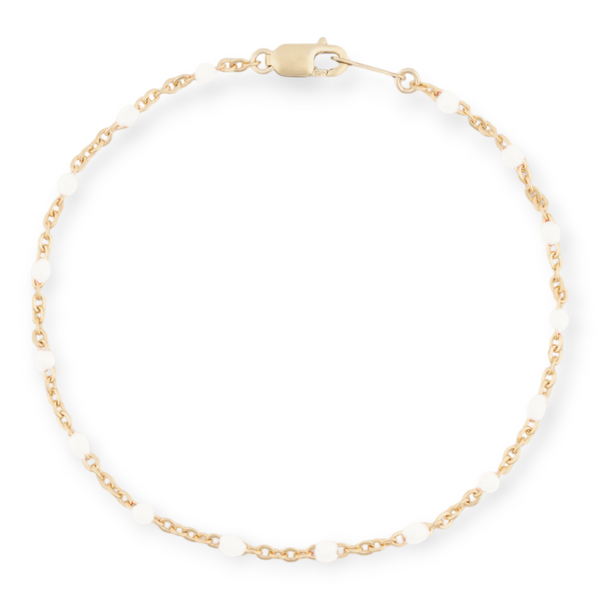 white daisy bracelet