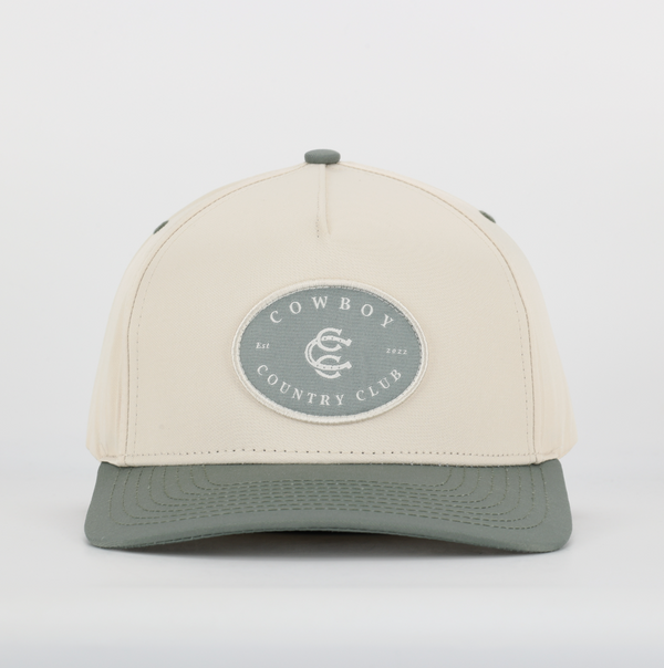 Two Tone Cotton Hat Green