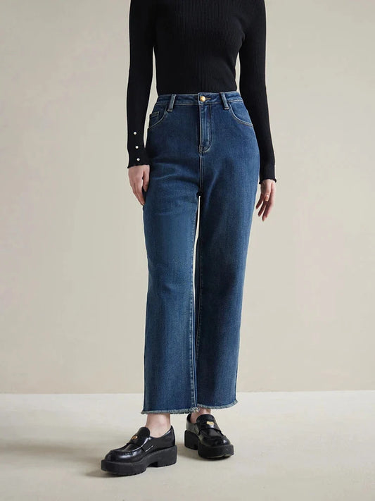 Loran High-Rise Fleece-Lined Winter Jeans