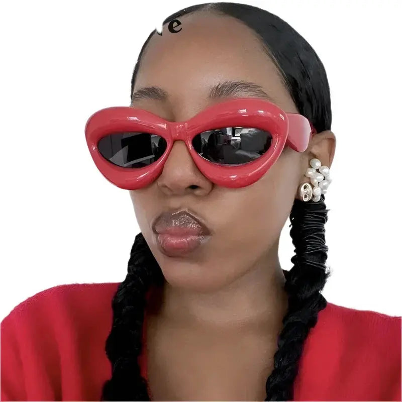 Sunglasses - UV Protection - Plush Cat Eye Fashion Shades