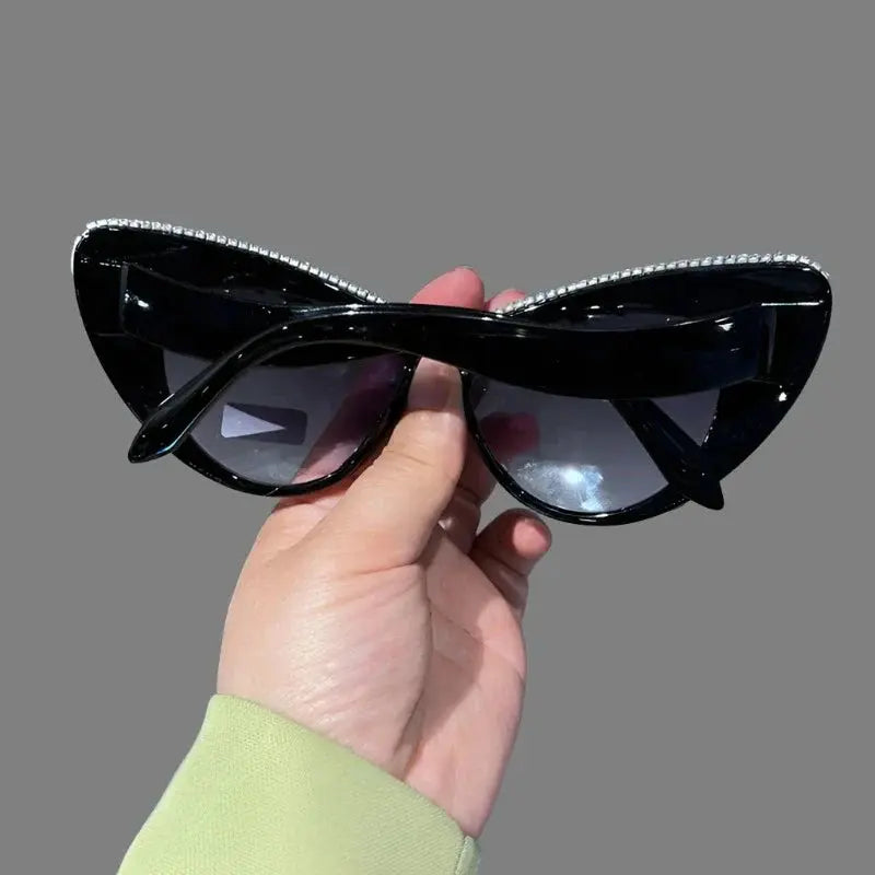 Sunglasses - Bejeweled - Cat Eye Fashion Statement